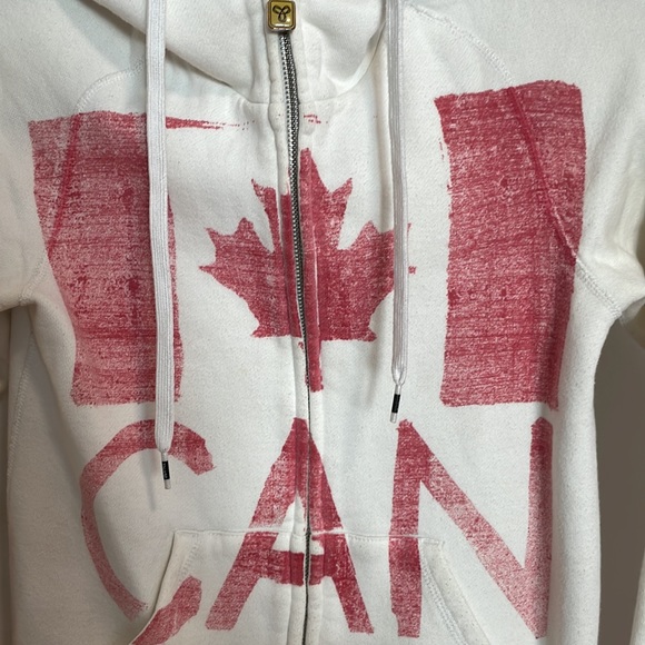 TNA Canada Olympics White Zip-up Hoodie - Picture 2 of 5